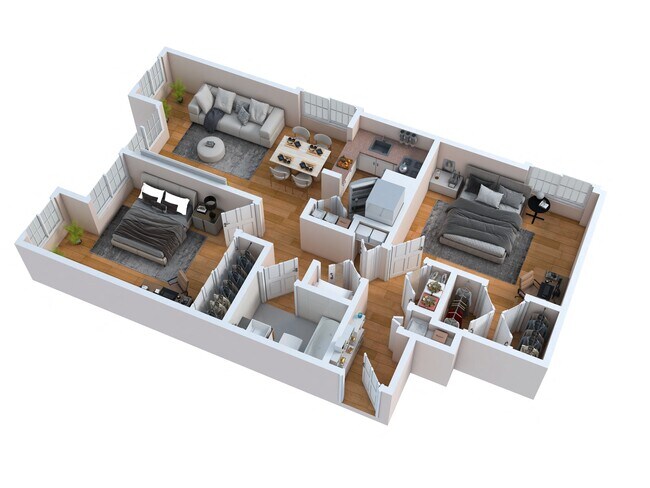Two Bedroom IL4R floor plan